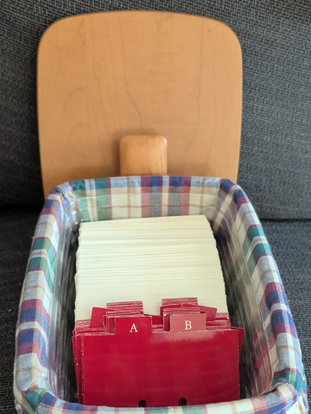 Longaberger Address Basket
